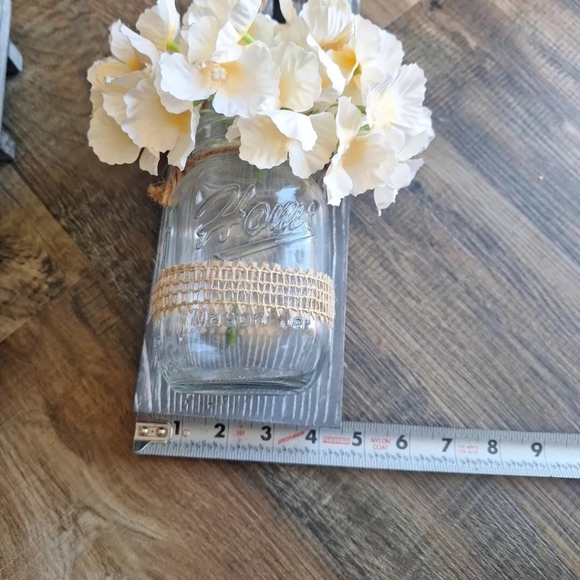 Mason Jar Hangers w/Flowers - Picture 7 of 7